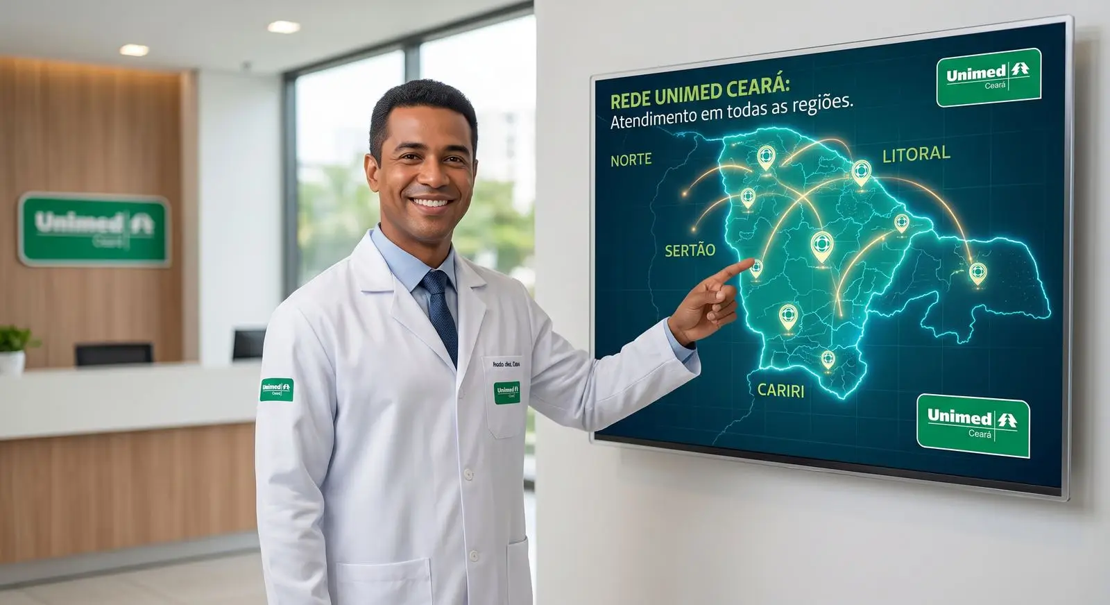 Rede credenciada Unimed no Ceará por região — hospitais e clínicas em todo o estado