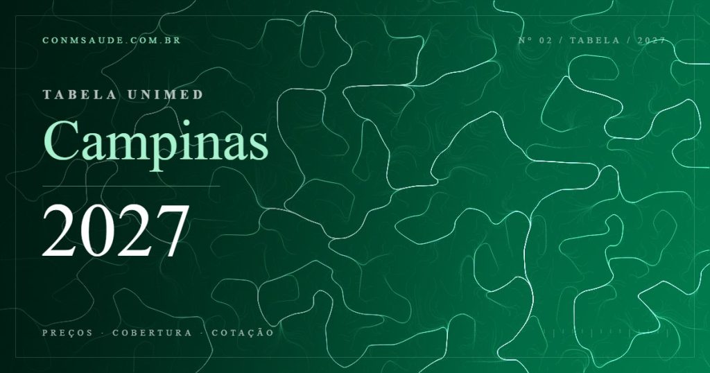 Tabela Unimed Campinas 2027 — preços, cobertura e cotação