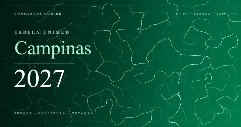 Tabela Unimed Campinas 2027 — preços, cobertura e cotação