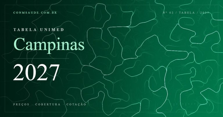 Tabela Unimed Campinas 2027 — preços, cobertura e cotação