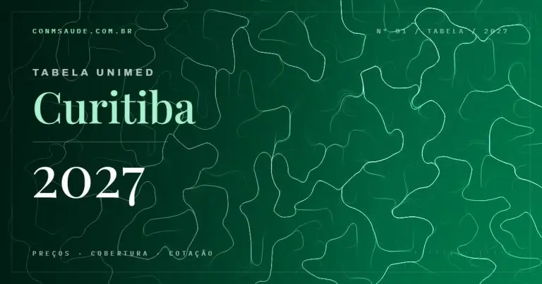 Tabela Unimed Curitiba 2027 — preços, cobertura e cotação